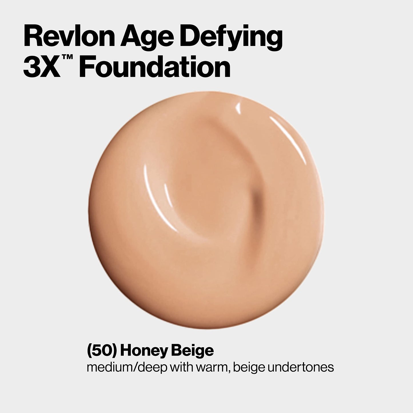 Revlon Liquid Foundation, Age Defying 3XFace Makeup, Anti-Aging and Firming Formula, SPF 30, Longwear Medium Buildable Coverage with Natural Finish Beauty & Personal Care REVLON