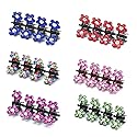 Suoirblss 30PCS Multicolored Mini Claw Hair Clips Crystal Rhinestone Barrette Hair Claw Clip Hair Bangs Pin Hair Accessories Beauty & Personal Care Suoirblss