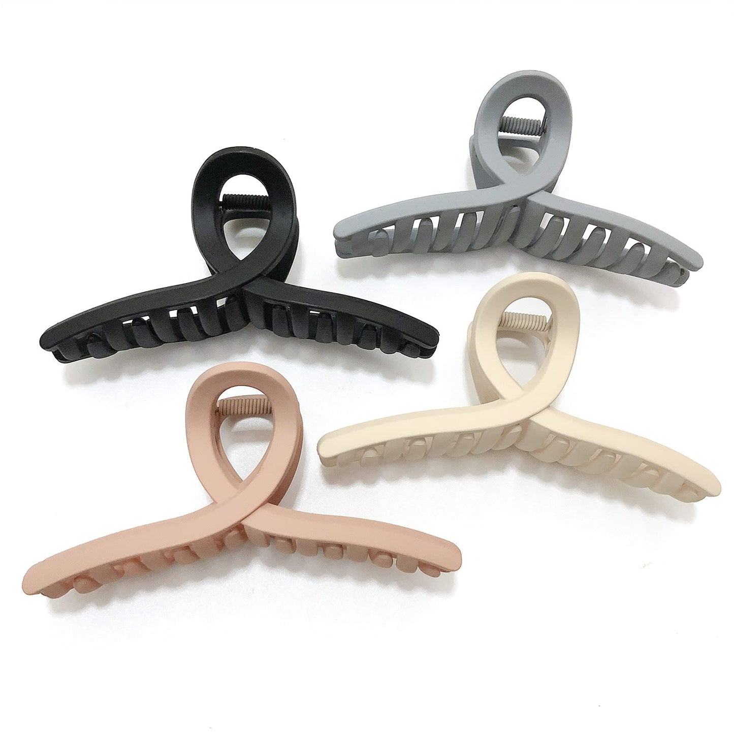 Nalodu 4.3 Inch Hair Claw Clips Large No Slip Big Matte Jaw Butterfly Clip for Thin Fine Thick Hair Women, 4 Pack Beauty & Personal Care Nalodu
