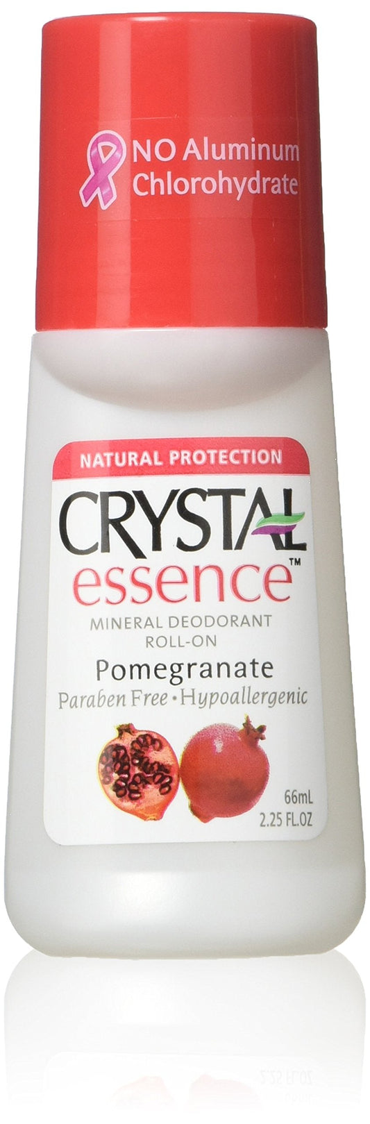 Crystal Deodorant Essence Roll-On 2.25 Ounce Pomegranate (66ml) (2 Pack) Beauty and Personal Care Crystal Essence