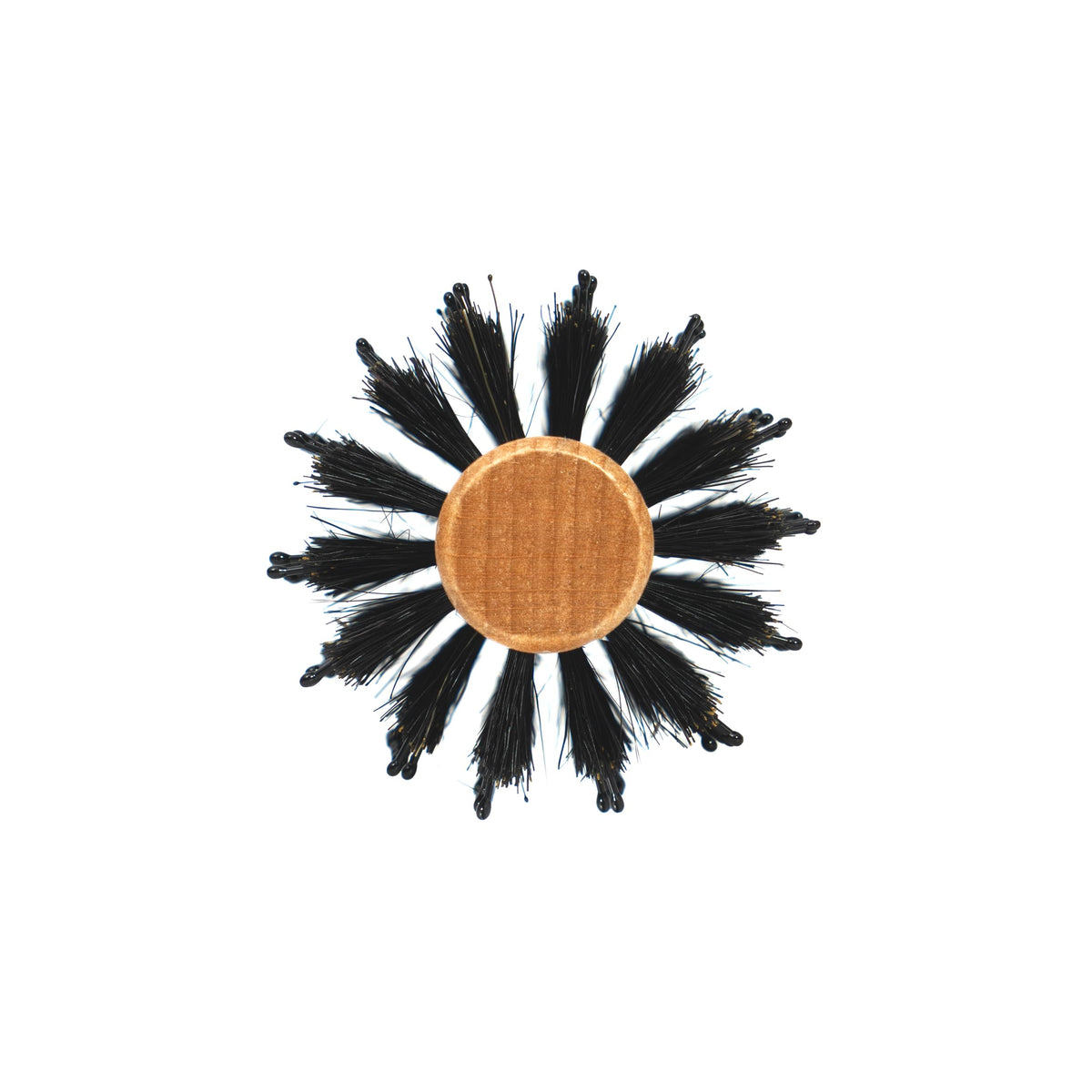 Fuller Brush Natural Beechwood Hairbrush - Ergonomic Contoured Handle - Genuine Boar Bristles - Spiral Tufting Pattern for Curls & Bobs - Style & Wave