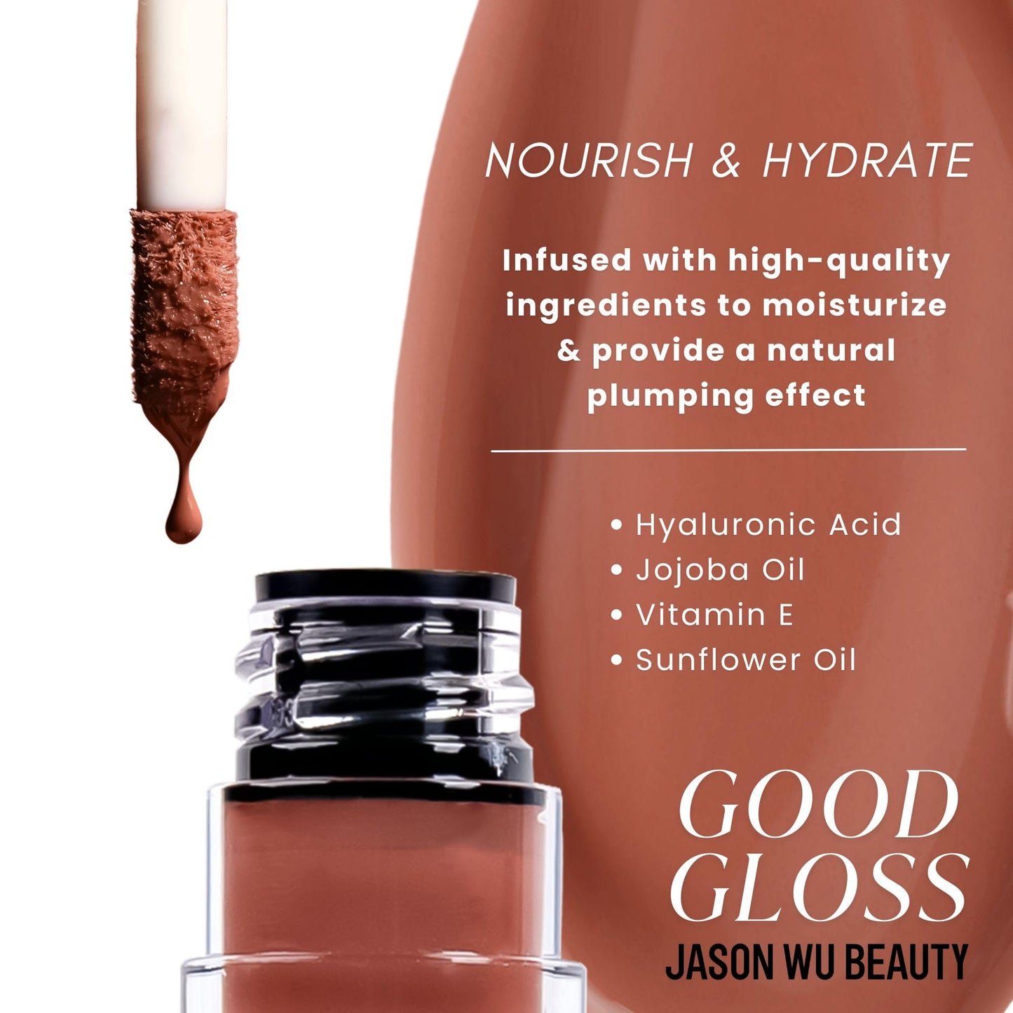 Jason Wu Good Gloss - Hydrating Non-Sticky Lip Gloss - GG03 Peach Cobbler Beauty & Personal Care Jason Wu