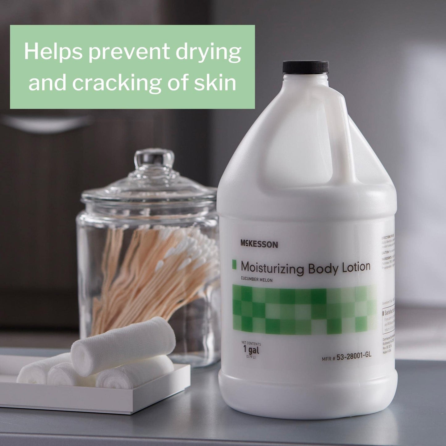 McKesson Moisturizing Hand and Body Lotion, 1 Gallon [Pack of 1] Bulk, Refill, For Dry, Crack, Sensitive Skin, Cucumber Melon Scent Beauty & Personal Care McKesson