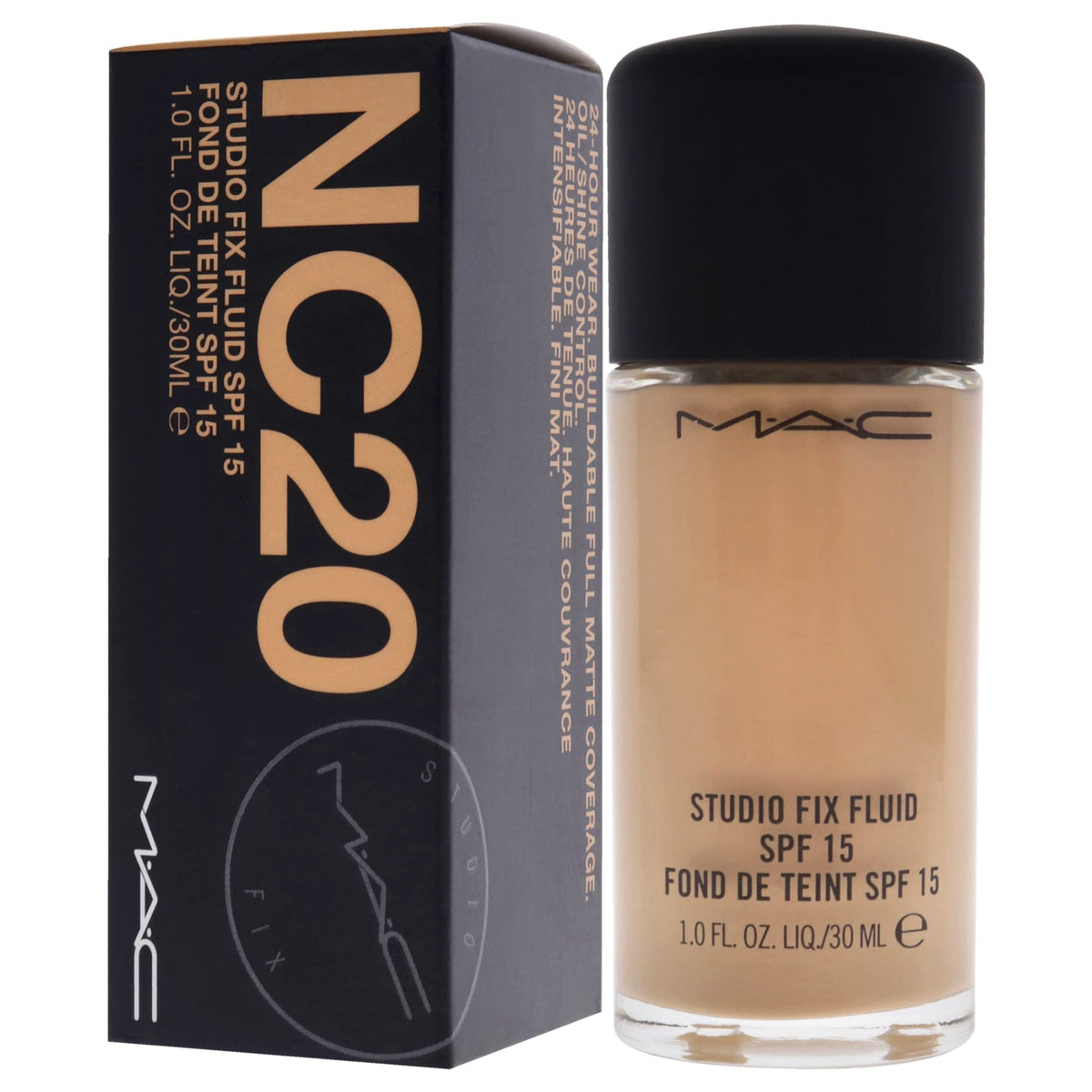 MAC Studio Fix Fluid Spf 15 Nc20, Clear