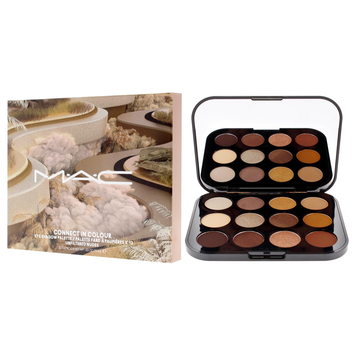 Connect In Colour Eye Shadow Palette - Unfiltered Nudes by MAC for Women - 0.43 oz Eye Shadow