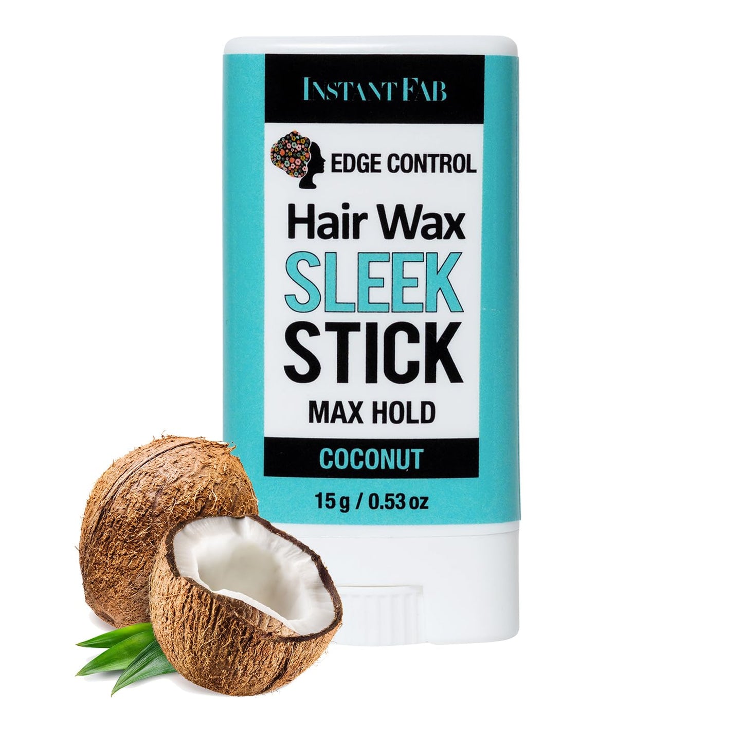 STUDIO LIMITED Edge Control Hair Wax Sleek Max Hold Styling Pomade, Non-greasy Coconut Scented Hair Wax (Coconut, 2-Pack) Beauty & Personal Care STUDIO LIMITED