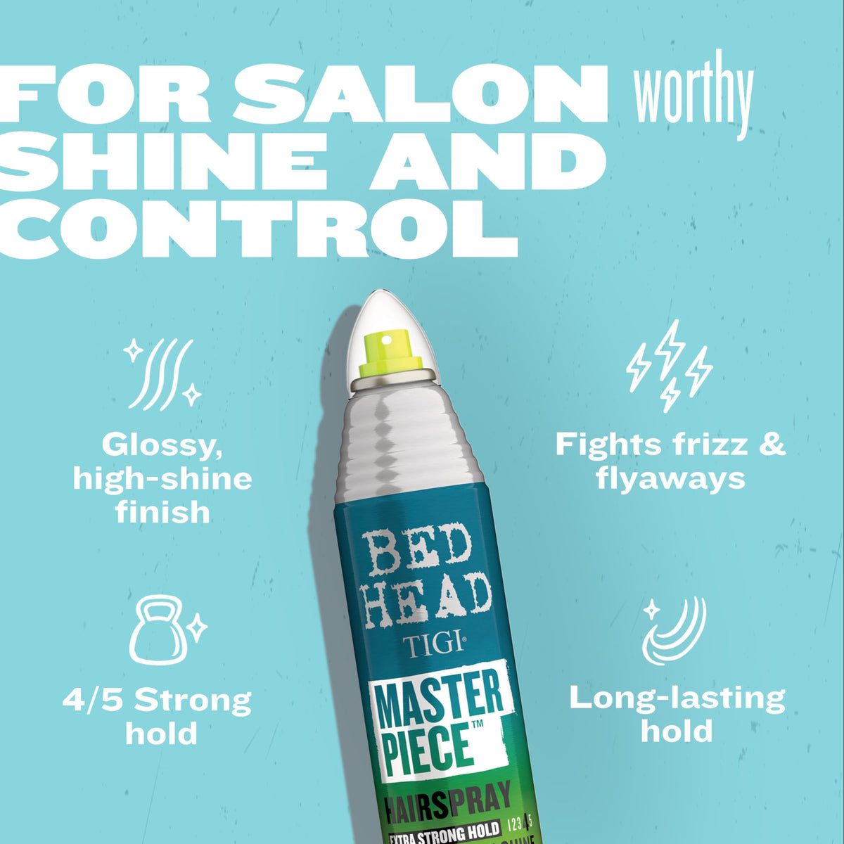 Bed Head by TIGI Frizz Control Hairspray Extra Hold Masterpiece Hair Care Spray for Incredibly Shiny and Glossy Hair, 10.3 oz Beauty & Personal Care TIGI