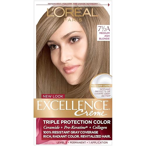 L’Oreal ParisExcellence Creme - 7-1/2A Medium Ash Blonde (Cooler) 1 Each (Pack of 6) Beauty & Personal Care L'Oreal Paris