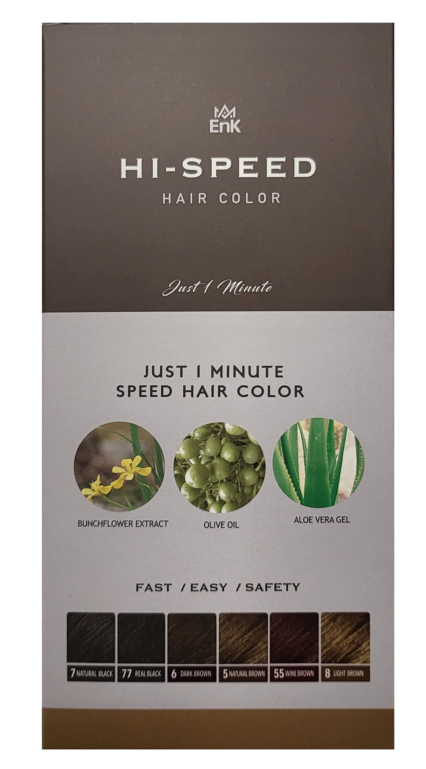 1 Minute_Hi Speed Squid Ink Hair Color #5 Natural Brown Beauty & Personal Care 1 Minute_Hi Speed Hair Color