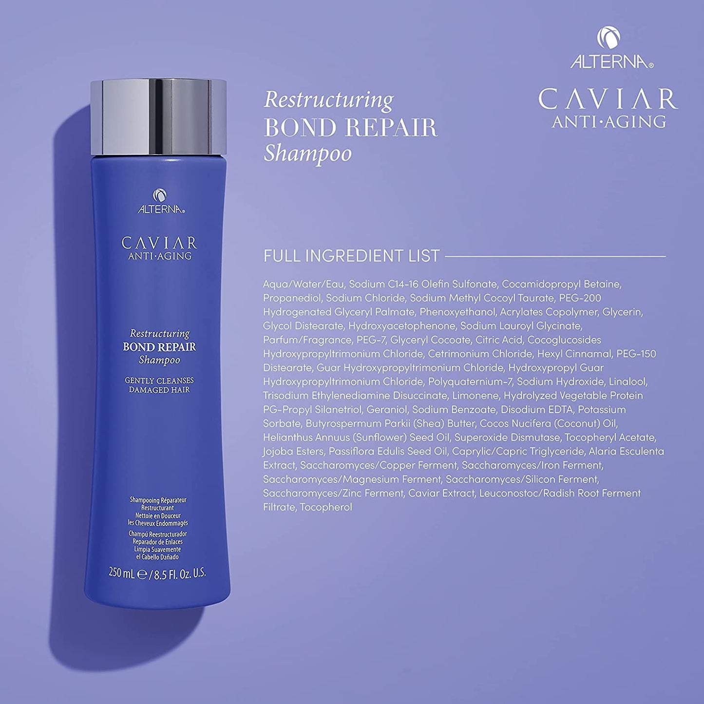 Alterna Caviar Anti-Aging Restructuring Bond Repair Shampoo, 8.5-Ounce (2-Pack) Beauty & Personal Care Alterna