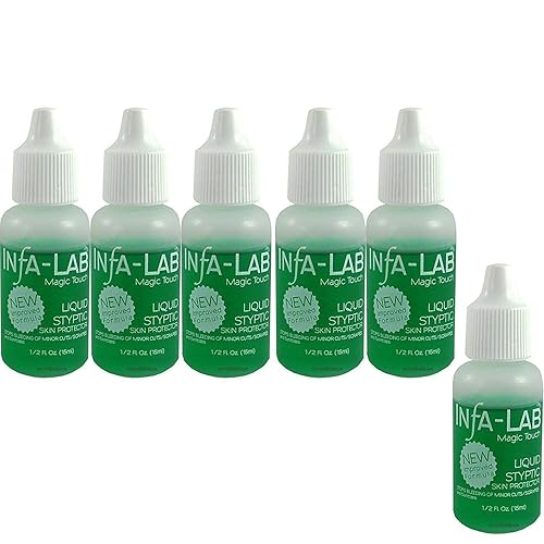 Infalab Magic Touch Liquid Styptic Skin Protector Stop Bleeding Cuts (6 pieces) Beauty & Personal Care Infalab