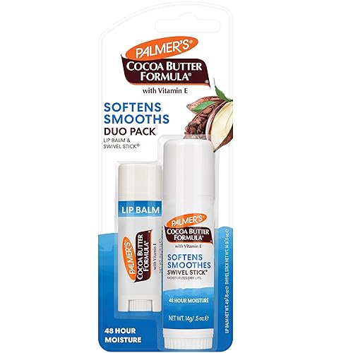 Palmer's Cocoa Butter Formula Duo Pack, Moisturizing Swivel Stick and Lip Balm with Vitamin E, All Day Moisturization, For use on Lips, Dry Patches Beauty & Personal Care Palmer's