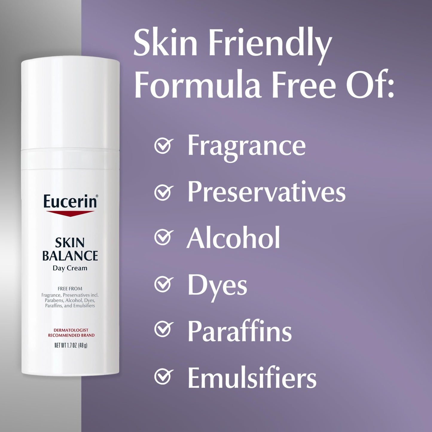 Eucerin Skin Balance Day Cream, Sensitive Skin Face Moisturizer Enriched with Tri-Balance Complex, 1.7 Oz Bottle Beauty & Personal Care Eucerin