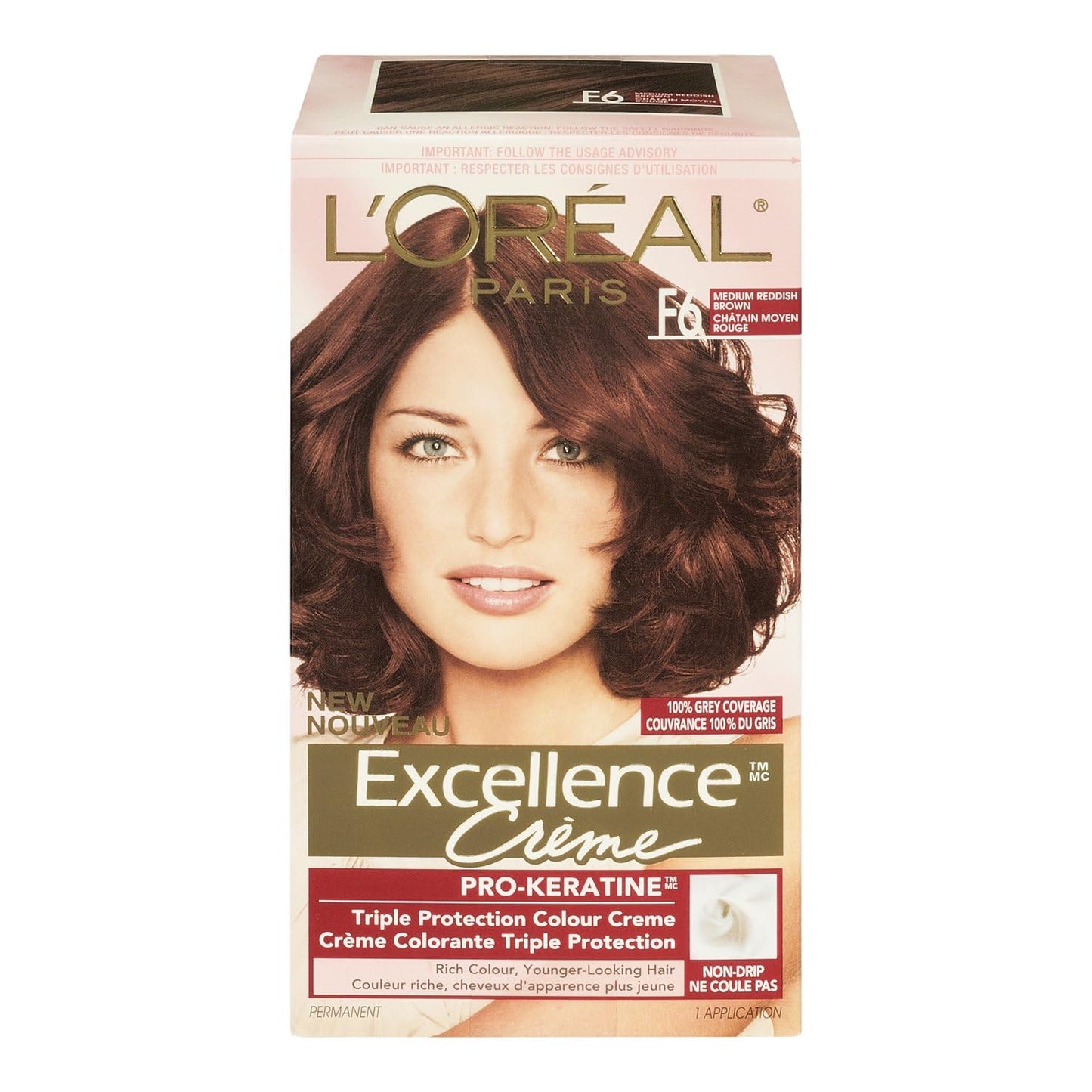 L'Oreal Paris Excellence Creme Triple Protection Haircolor, Medium Reddish Brown [5RB] 1 ea Beauty & Personal Care L'Oreal Paris