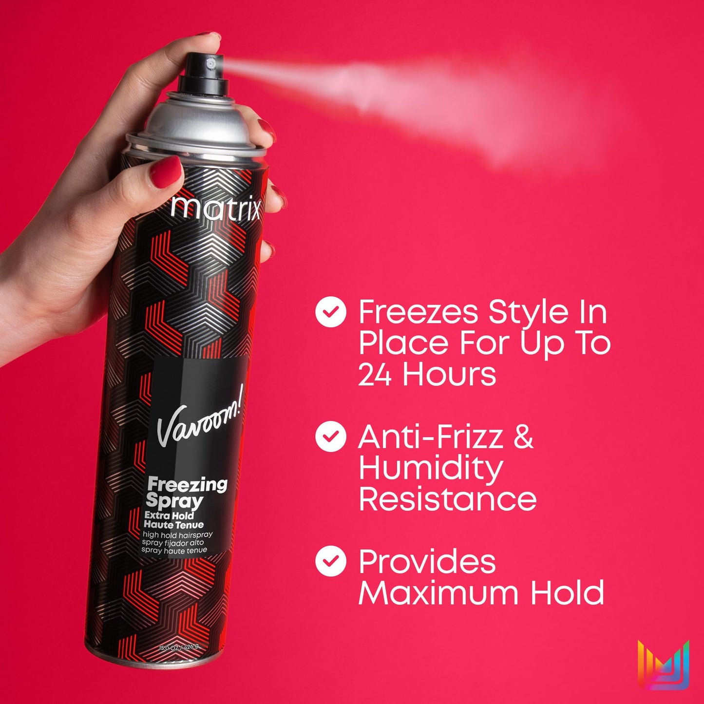 Matrix Vavoom Extra Hold Freezing Spray | Volumizing & Texturizing Hairspray | Extra Firm Hold | Prevents Frizz & Protects Against Humidity | Beauty & Personal Care MATRIX