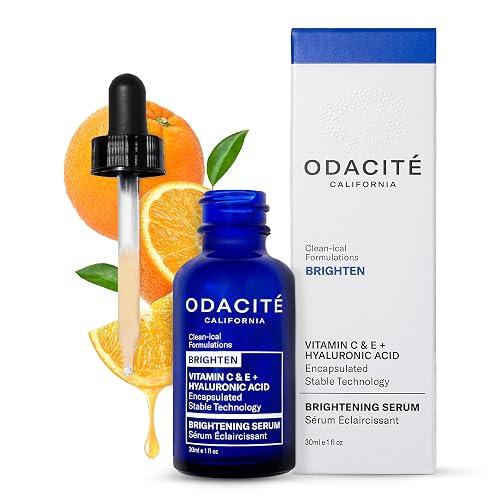 Odacite Brightening Vitamin C & Hyaluronic Facial Serum - Anti-Aging Facial Serum Targets Loss of Firmness & Dark Spots - Squalane, Vitamin E & Neroli Beauty & Personal Care ODACITE