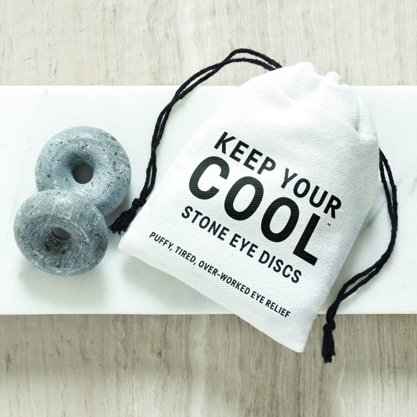 Santa Barbara Design Studio Pure Design Cooling Stone Eye Orbits Gift Set, 1-Pair, Soapstone Beauty & Personal Care Santa Barbara Design Studio