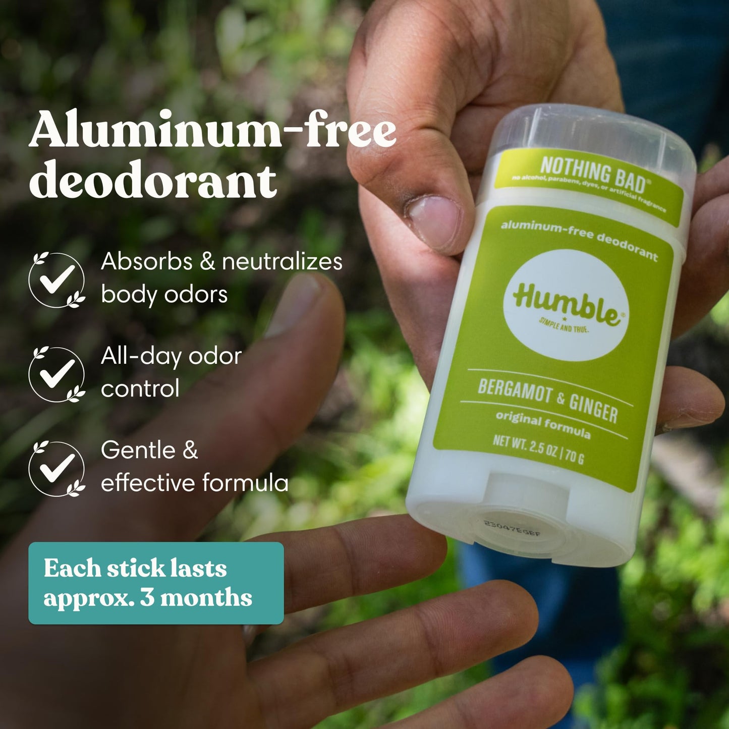 Humble Aluminum-Free Deodorant for Women & Men, Citrus & Floral Variety Pack - Clean & Fresh Natural Deodorant Stick with Essential Oils Beauty and Personal Care HUMBLE SIMPLE AND TRUE.