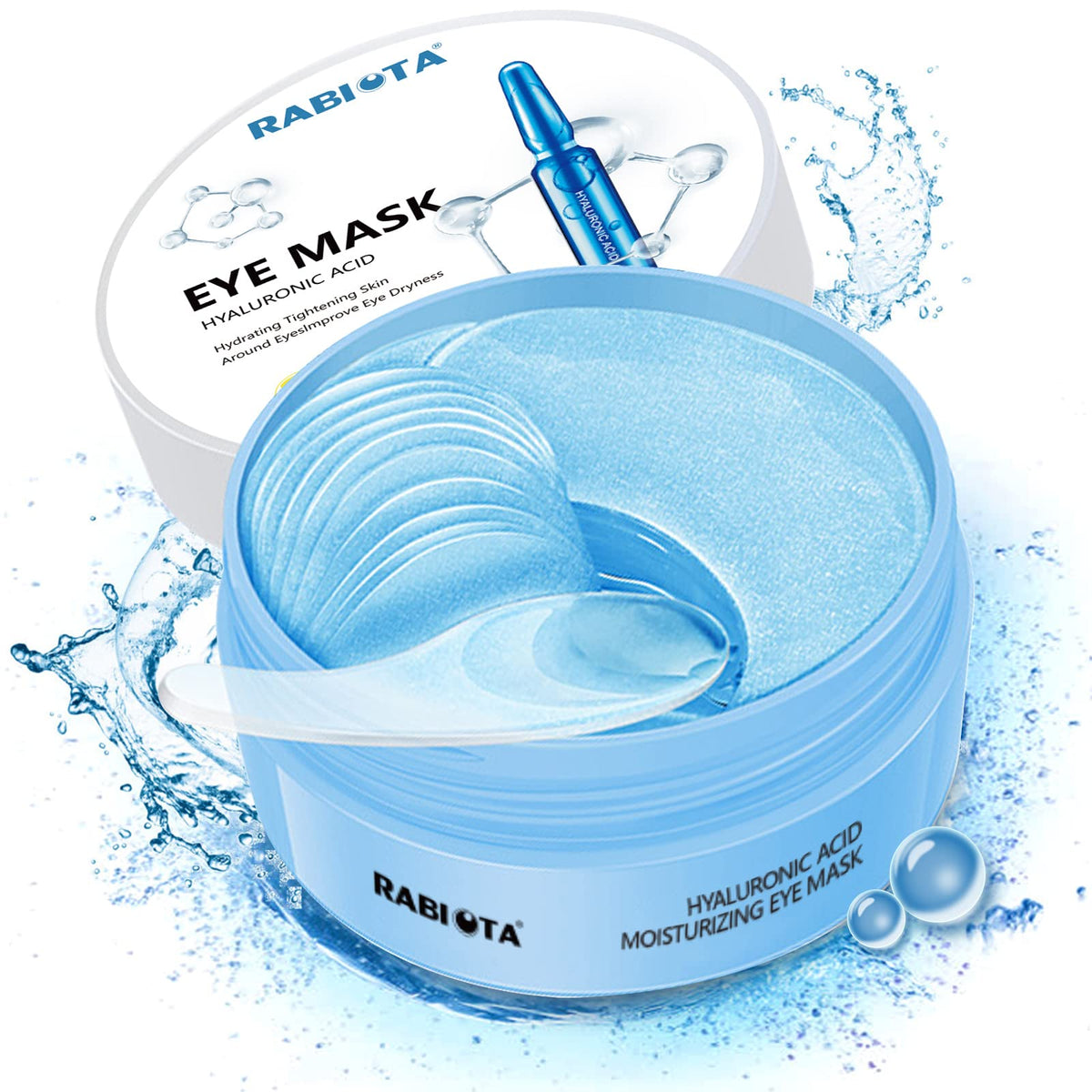 RABIOTA Under Eye Patches,30 pairs Hyaluronic Acid Anti-Aging Under Eye Mask, Collagen Under Eye Gel Pads for Dark Circles, Wrinkles, Fine Line Beauty & Personal Care RABIOTA