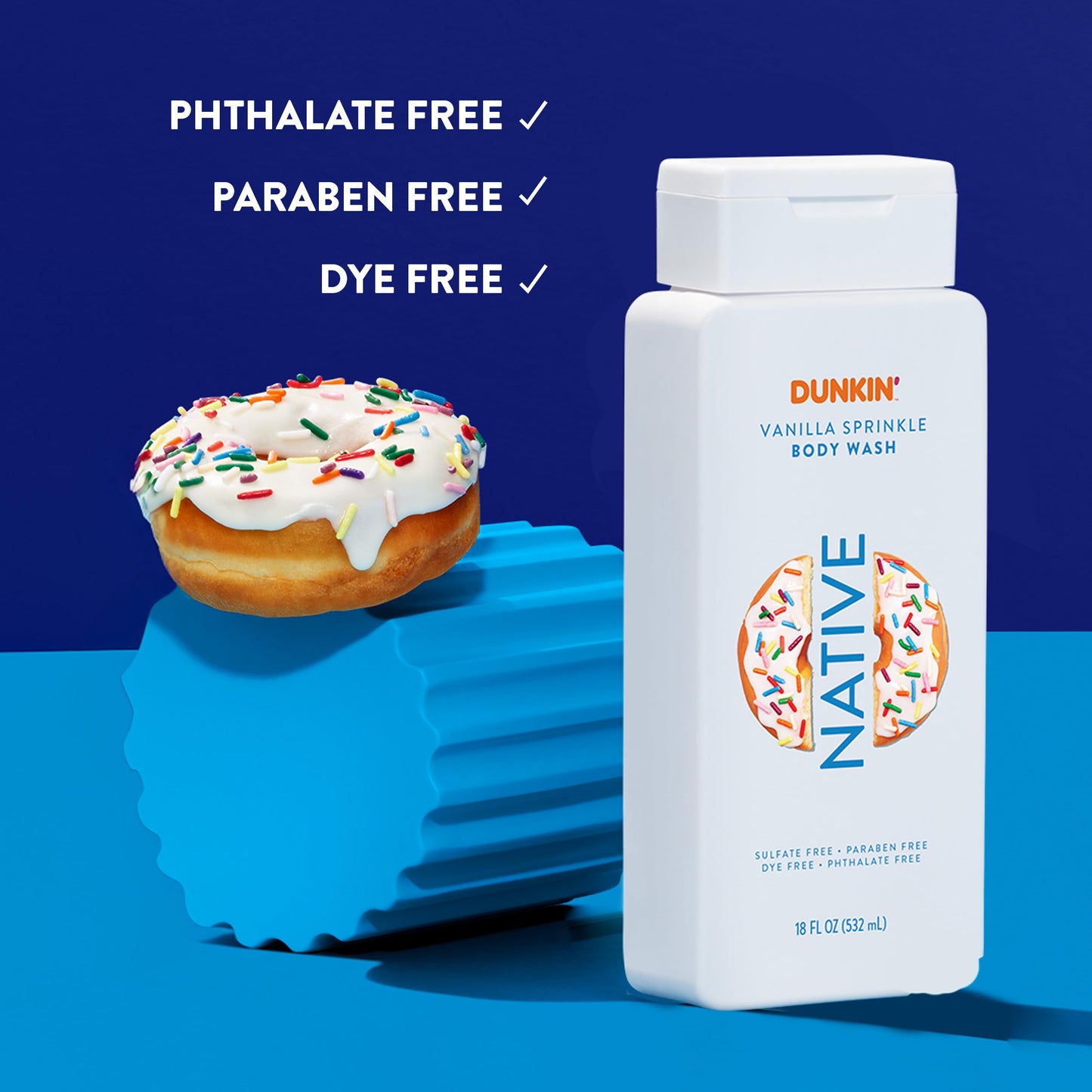 Native Body Wash, Dunkin Vanilla Sprinkle, Contains Naturally Derived Ingredients | For Women & Men, Sulfate, Paraben, & Dye Free Leaving Skin Soft Beauty & Personal Care Native