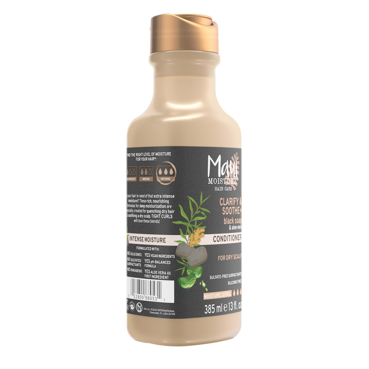 Maui Moisture Clarify & Soothe + Black Soap Conditioner, Hydrating, 13 fl oz