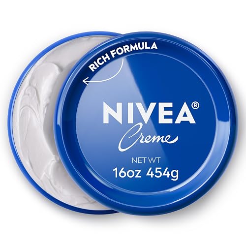 NIVEA Creme Face, Hand and Body Moisturizer Cream, Rich Body Cream for Dry Skin with Provitamin B5, Fast-Absorbing and Non-Comedogenic, For Daily Use Beauty & Personal Care NIVEA