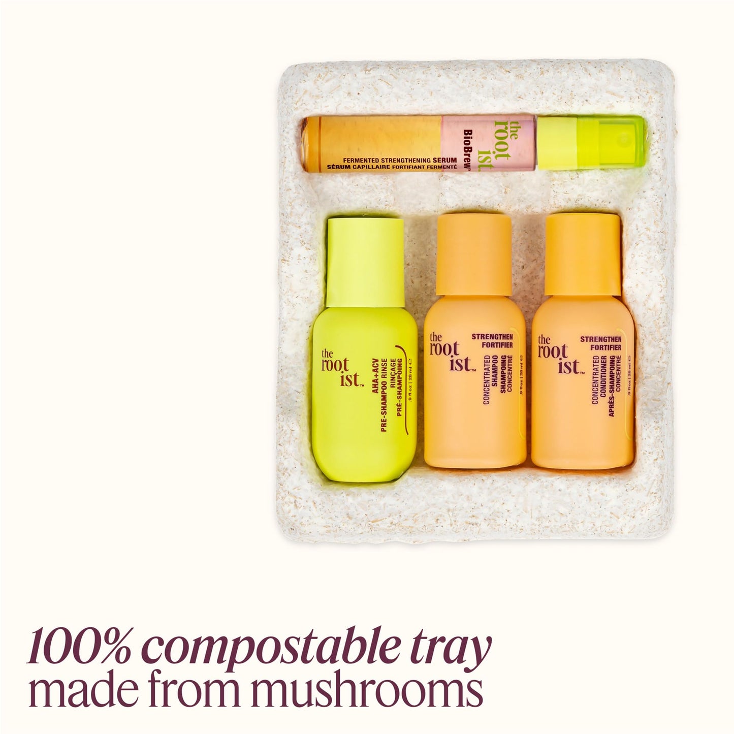 BioBrew™ Strengthening Serum, Concentrated Shampoo and Conditioner, Hair Care Mini Kit, Stregthening and Smoothing, Travel Kit Beauty & Personal Care THE ROOTIST