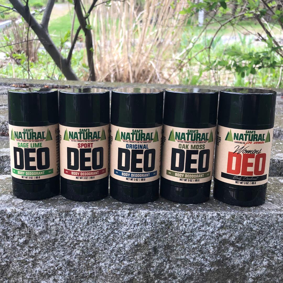 Sam’s Natural Deodorant - Sage Lime - Holiday Gifts - Stocking Stuffers - Gifts for Men - Aluminum Free - No phthalates, parabens, sulfates, or dyes Beauty and Personal Care Sam's Natural