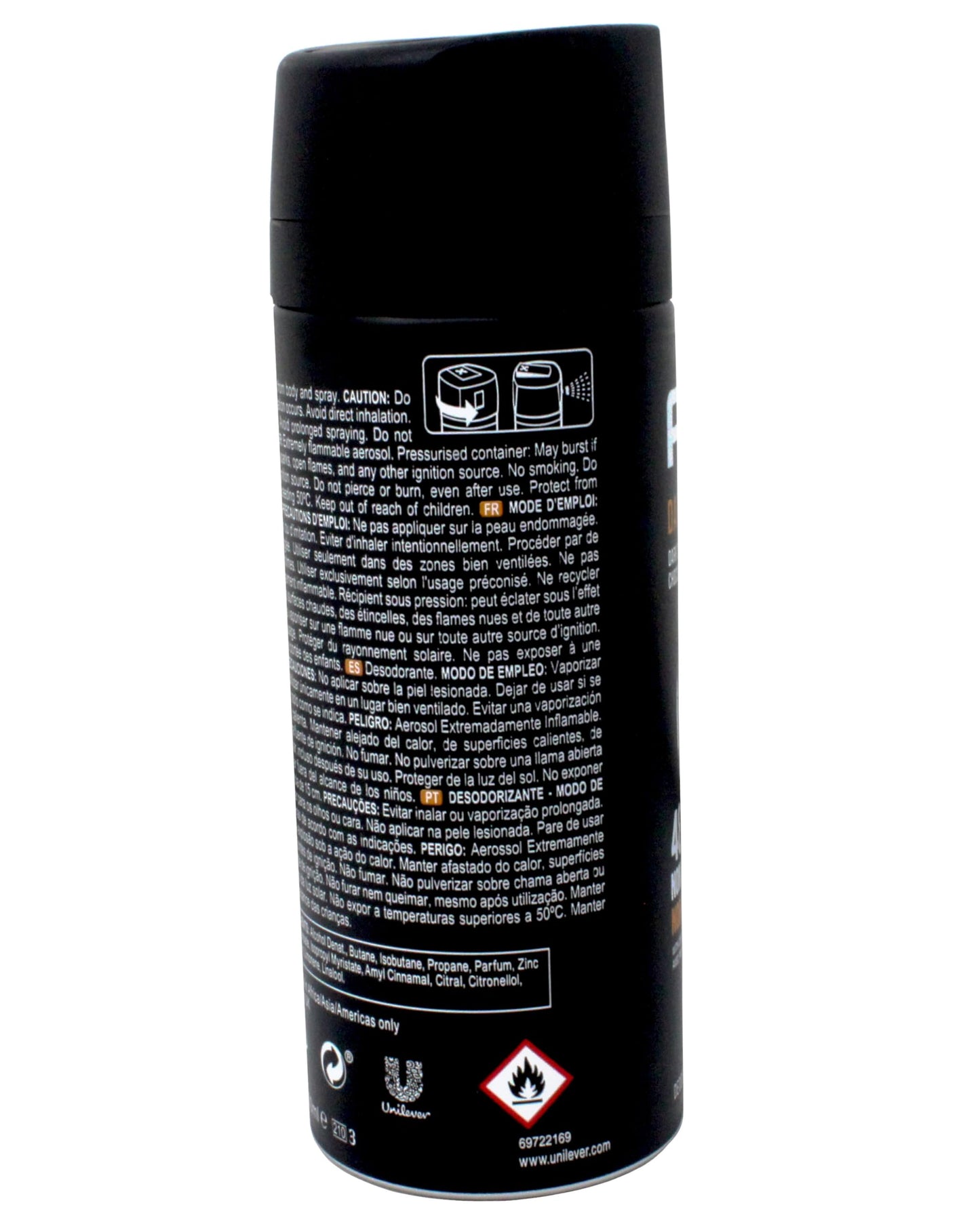 Axe Dark Temptation Deodorant Body Spray By Axe for Unisex - 5.07 Oz Deodorant Spray, 5.07 Oz Beauty and Personal Care AXE