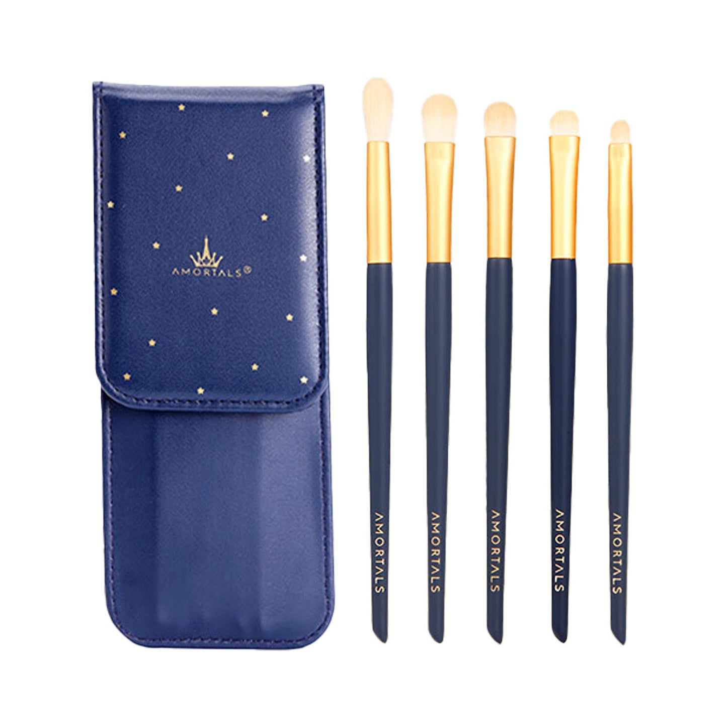 5-Piece Professional Eye Makeup Brush Set Ideal for Concealer, Eyebrow Makeup, And Eyeliner Application Features Soft Bristles and Injection-Molded Beauty & Personal Care SSyntillate