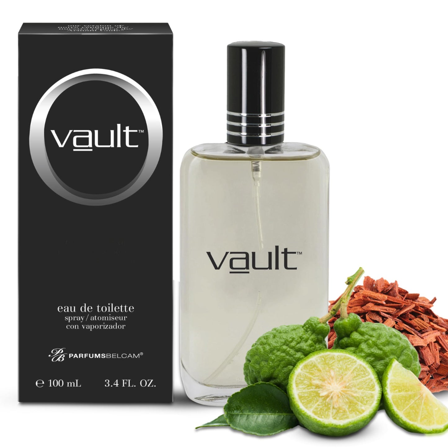 PB ParfumsBelcam Vault Eau De Toilette Spray for Men – Bold Fresh Musk with Bergamot, Sandalwood & Sweet Grass Notes, Long-Lasting Masculine Fragrance Beauty & Personal Care PB ParfumsBelcam