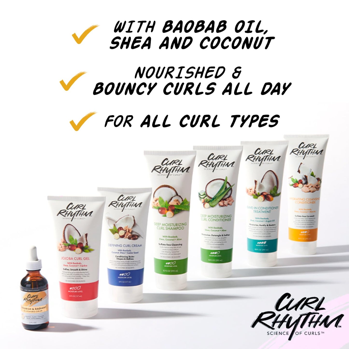 Curl Rhythm Defining Curl Cream - Hair Moisturizer for Curly Hair - Curl Styling Cream for Frizz Control, Bounce, and Shine - Sulfate Free - 6 oz Beauty & Personal Care Curl Rhythm