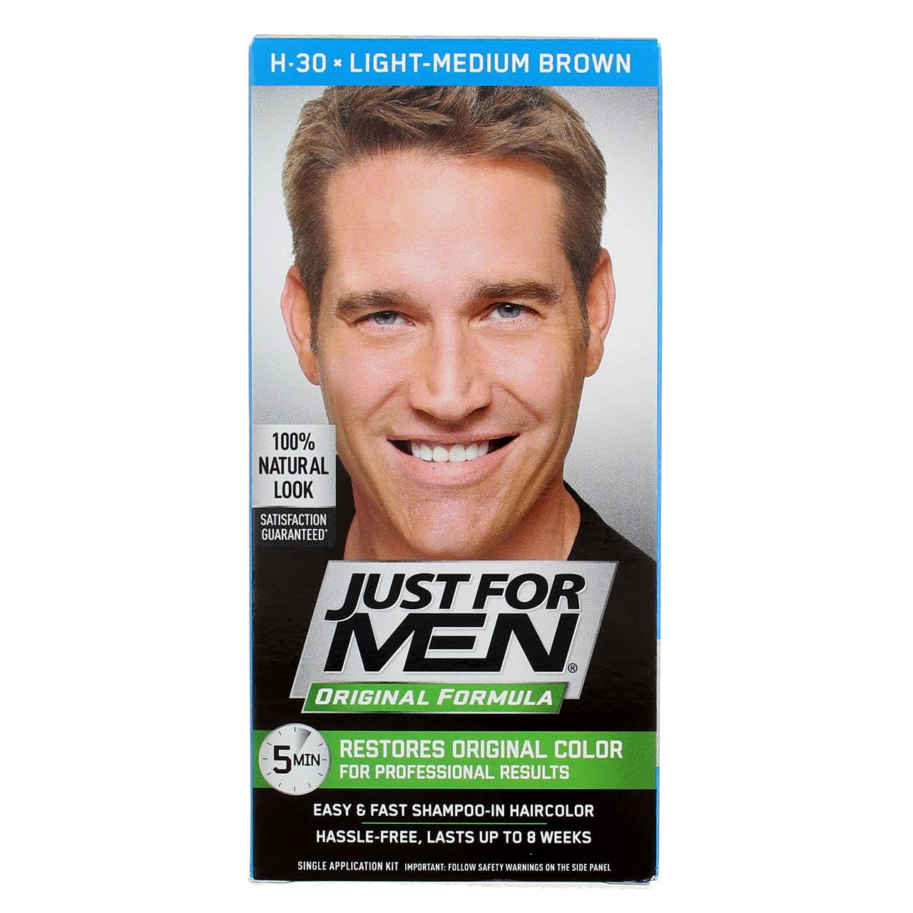 JUST FOR MEN Hair Color Light-Medium Brown H30 1 Each (Pack of 11) Beauty & Personal Care Just for Men