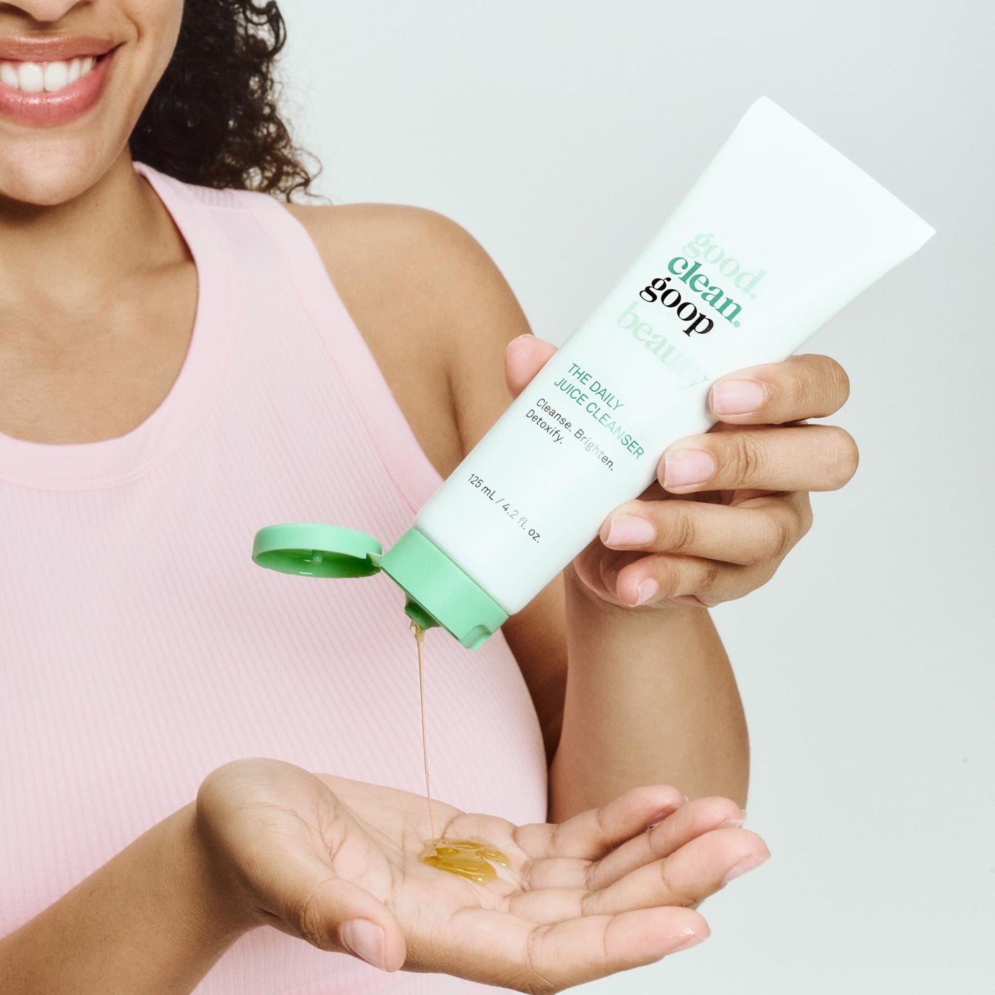 good.clean.goop beauty The Daily Juice Cleanser | Foaming Facial Cleanser to Hydrate & Cleanse Skin | Fruit Enzyme, Chlorella Extract & Spinach Leaf Beauty & Personal Care good.clean.goop