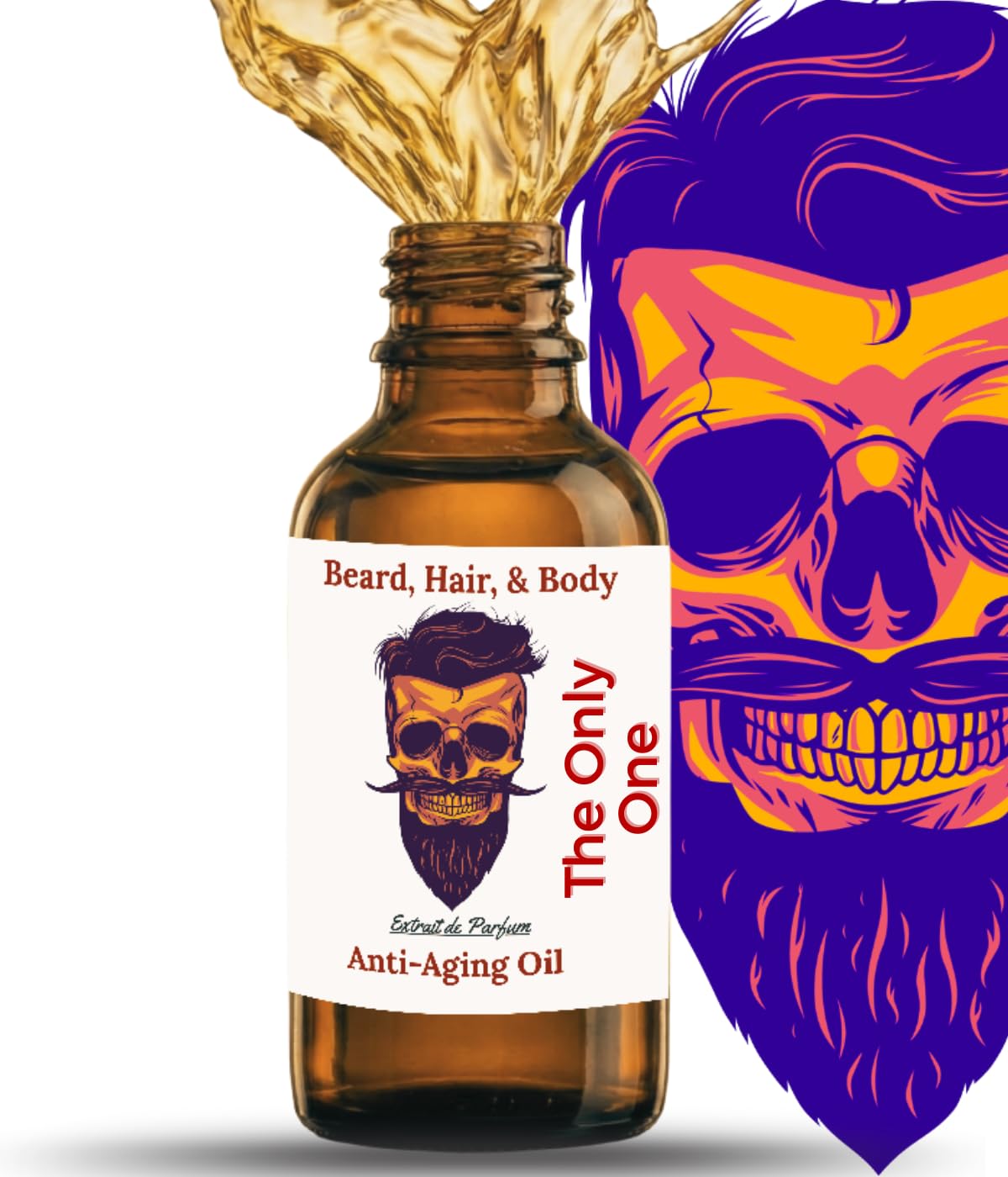 The Only One Scented Beard Oil for Men Beard Growth Serum & Conditioner - Softener & Moisturizer for Dry Oily Skin - 11 Natural Anti-Aging Oils Beauty and Personal Care Frank SCENTS