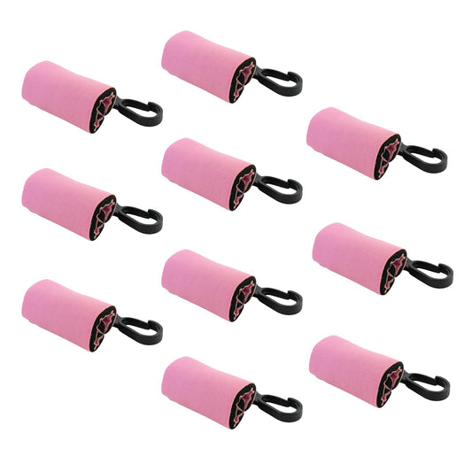 Birdz 10 Clip-On Neoprene Pink Sleeve Lip Balm Holsters LIPSTICK HOLDER Key Chain Beauty and Personal Care Birdz
