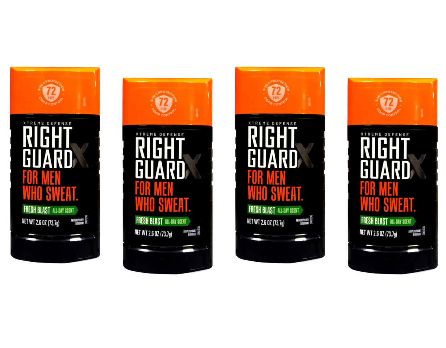 Right Guard Xtreme Defense 5 Anti-Perspirant & Deodorant, Fresh Blast 2.60 oz (Pack of 4) Beauty and Personal Care Right Guard