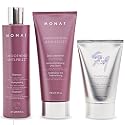 MONAT Smoothing Anti Frizz Shampoo, Deep Intensive Treatment & Blow Out Cream - Frizzy Hair Care Pack - Vegan, Natural, Heat Damage Protection Beauty & Personal Care MONAT