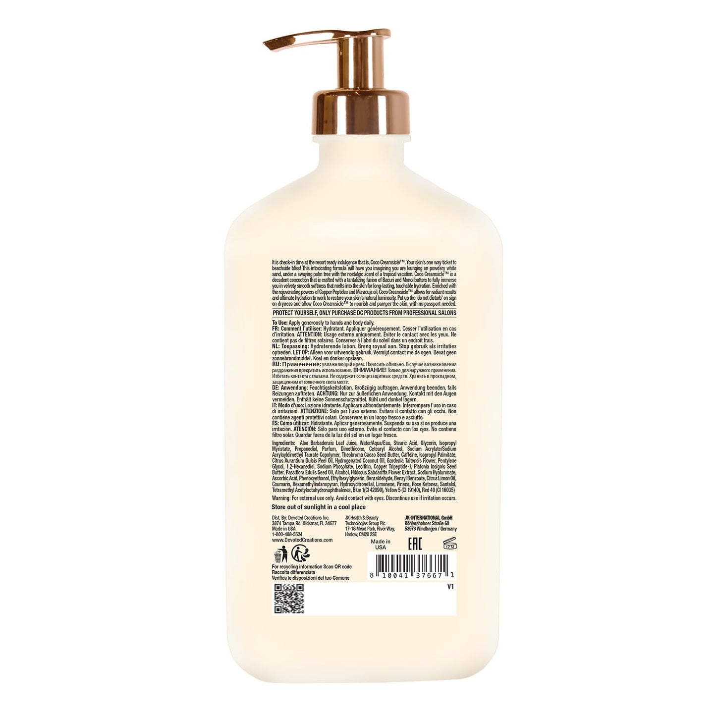 Devoted Creations Coco Creamsicle - Ultra Hydrating Creamy Soft Skin Hydrator Luxurious Whipped Body Moisturizer Beauty & Personal Care Devoted Creations