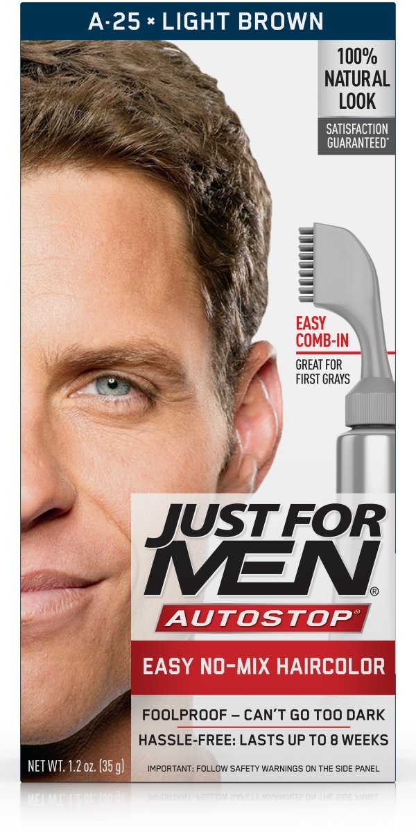 Just For Men AutoStop Men's Hair Color, Light Brown Beauty & Personal Care Just for Men
