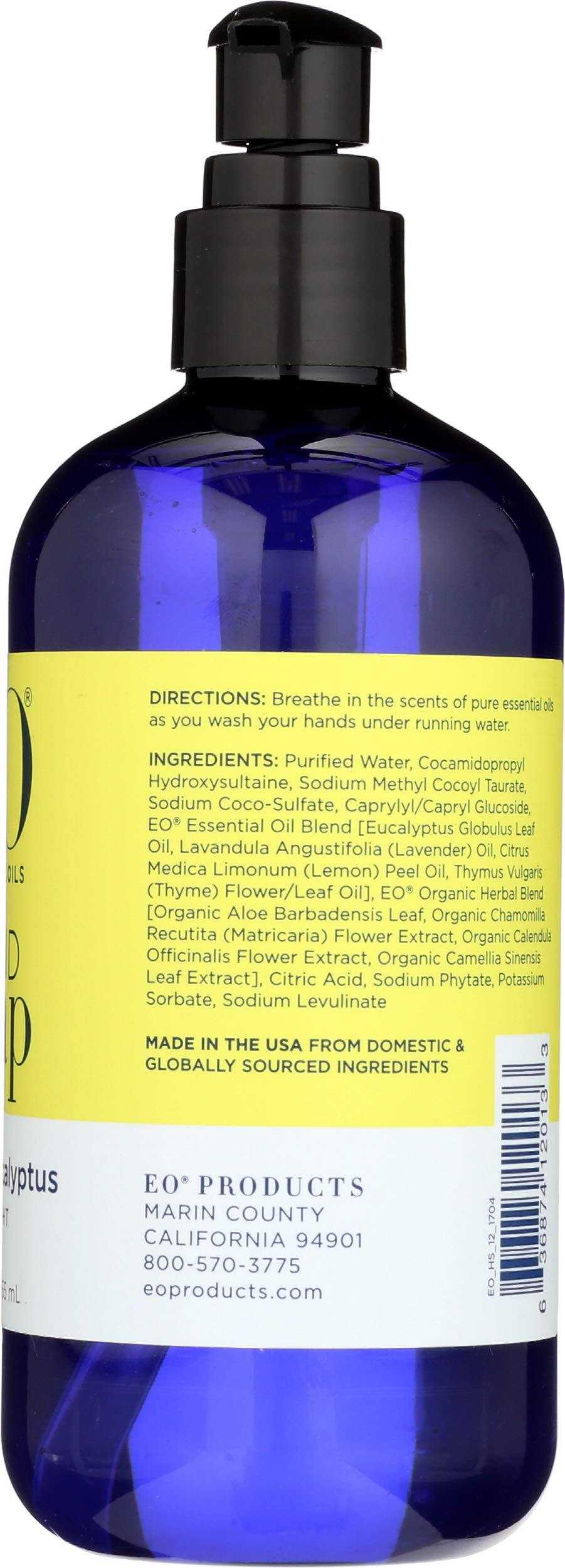 EO, Soap Liquid Lemon Eucalyptus, 12 Fl Oz Beauty & Personal Care EO