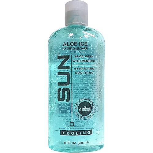 Sun Laboratories by Giesee Aloe Vera Ice Gel - Pure Organic Aloe Vera Gel, After Sun Lotion with Aloe for Sunburn Relief, Natural Aloe Vera Gel Beauty & Personal Care Sun Laboratories by Giesee