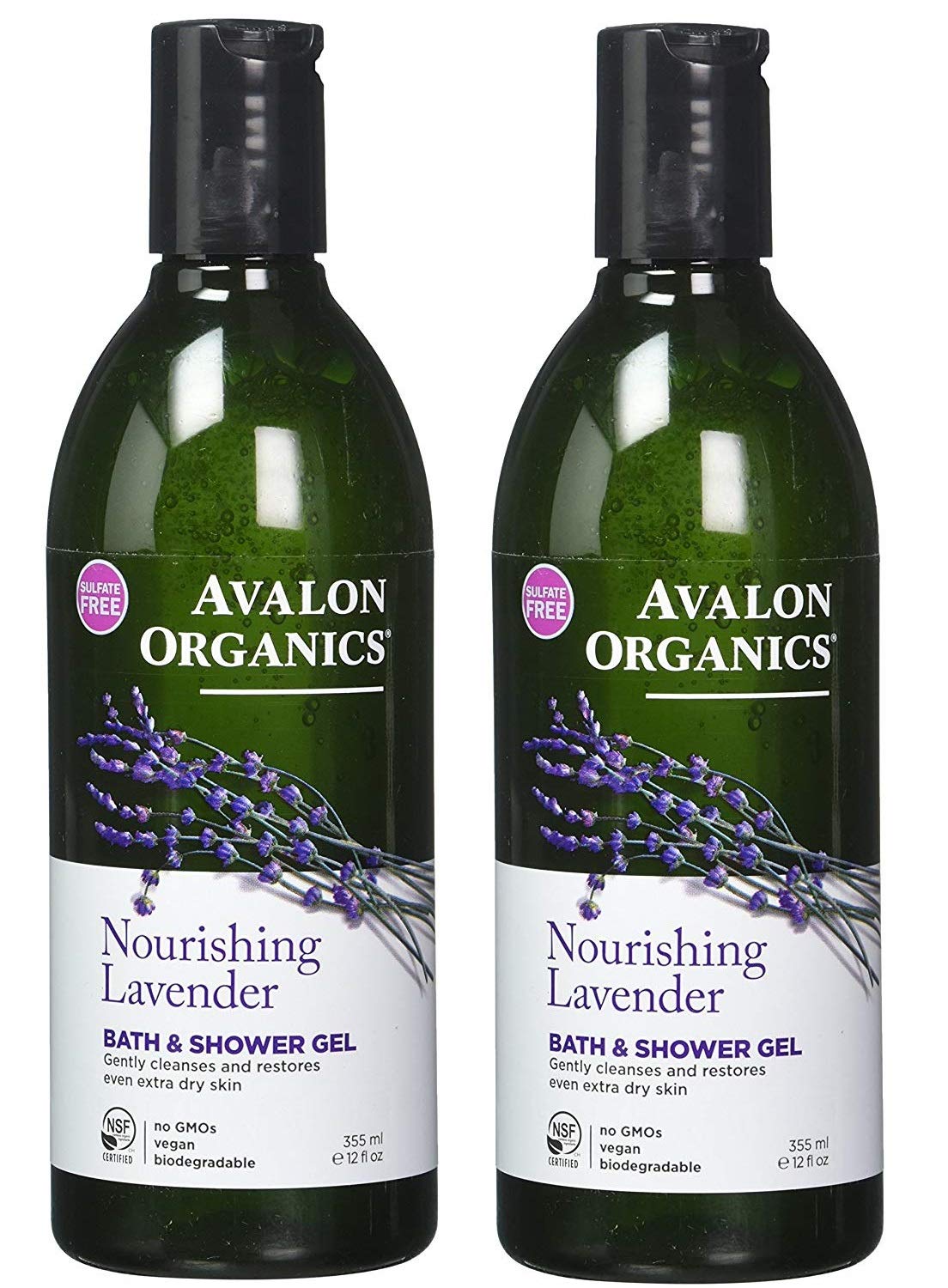 Avalon Organics: Therapeutic Bath & Shower Gel, Lavender 32 oz (2 pack)2 Beauty & Personal Care Avalon Organics