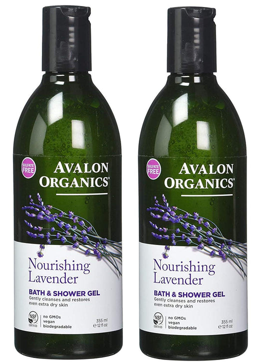 Avalon Organics: Therapeutic Bath & Shower Gel, Lavender 32 oz (2 pack)2 Beauty & Personal Care Avalon Organics