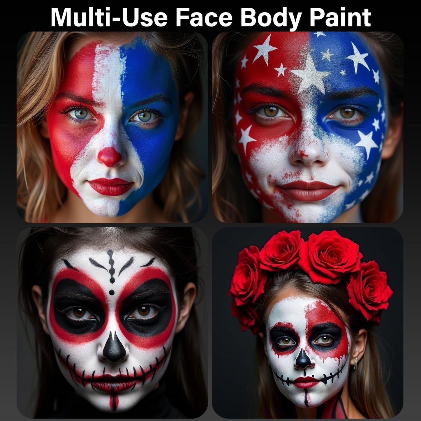 2 Colors Face Body Paint Beauty & Personal Care PWYSHXDF