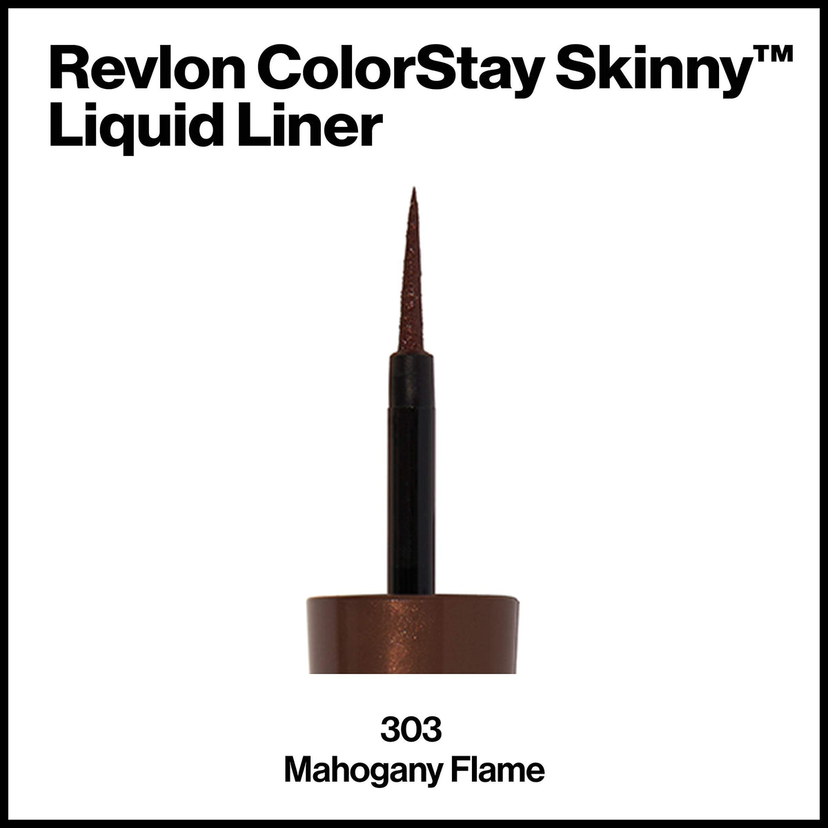 Revlon Skinny Liquid Eyeliner, ColorStay Eye Makeup, Waterproof, Smudge-proof, Longwearing with Ultra-Fine Tip, Mahogany Flame, 0.08 oz Beauty & Personal Care REVLON