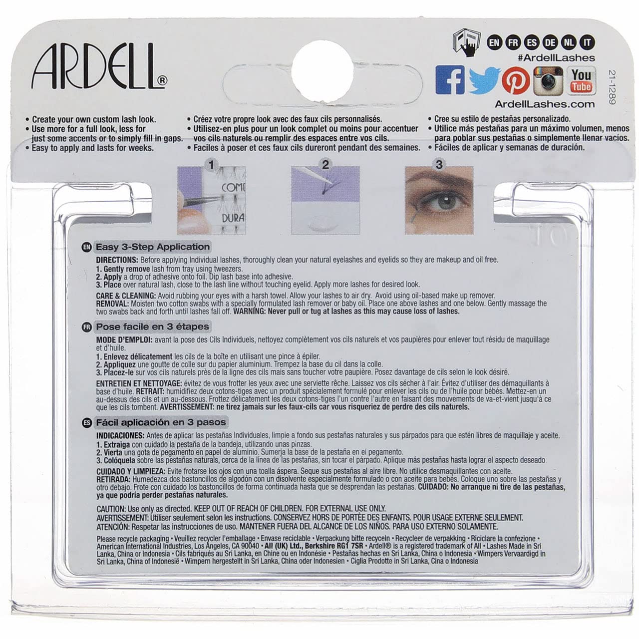 Ardell Duralash Naturals Individual Lashes - Medium Black (Pack of 4) Beauty & Personal Care Ardell