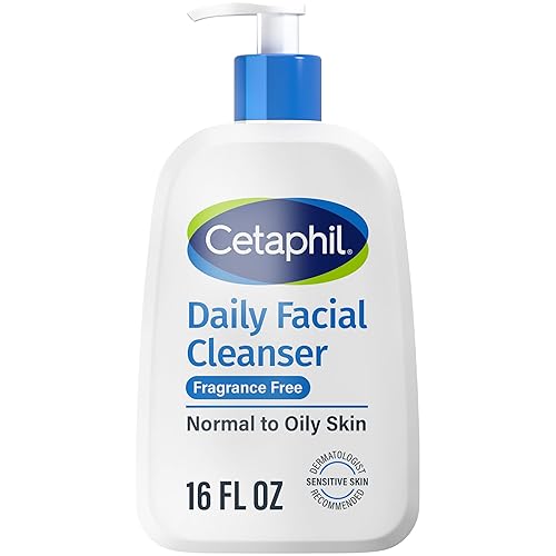 Cetaphil Face Wash, Daily Facial Cleanser for Sensitive, Combination to Oily Skin, 16 Oz, Fragrance Free, Gentle Foaming, Soap Free, Hypoallergenic Beauty & Personal Care Cetaphil