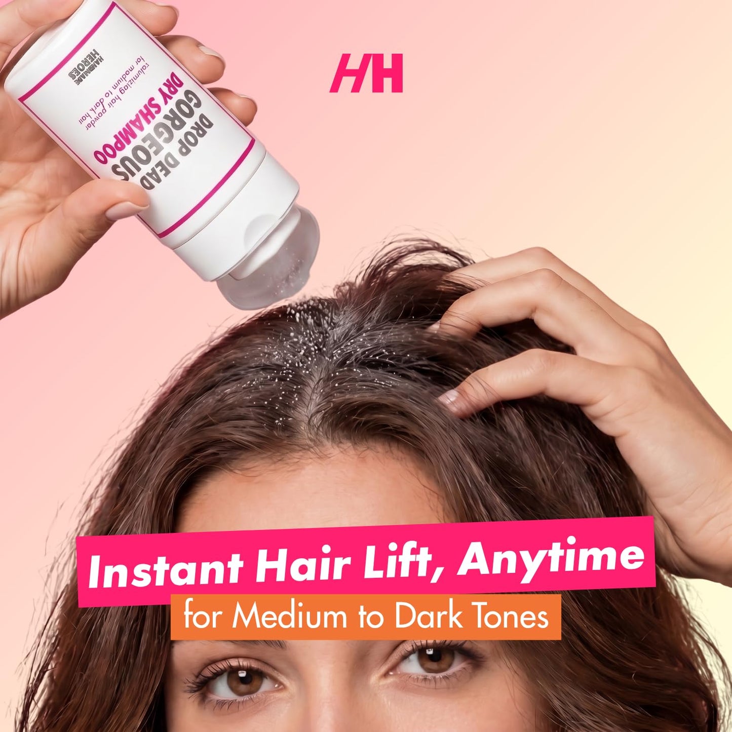 Handmade Heroes Non Aerosol Dry Shampoo Powder - Dark Brunette Hair, 1.8oz Beauty and Personal Care Handmade Heroes
