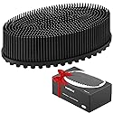 Metene Silicone Exfoliating Body Scrubber with Loop, Body Scrubber for Men and Women, Silicone Loofah for Shower, Soft for Shower Beauty & Personal Care Metene